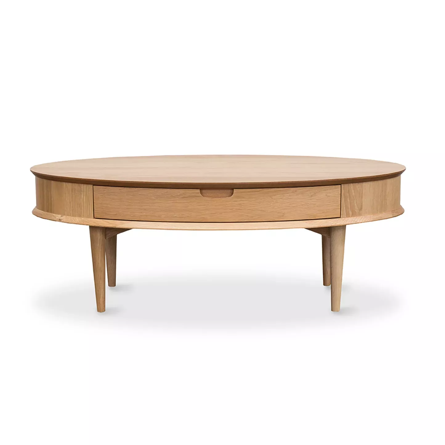 Oslo Oval Coffee Table with Drawer